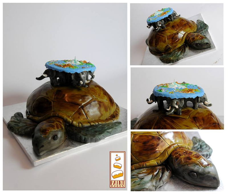 Illustration for article titled Discworld Cake Is Almost Too Wonderful To Eat